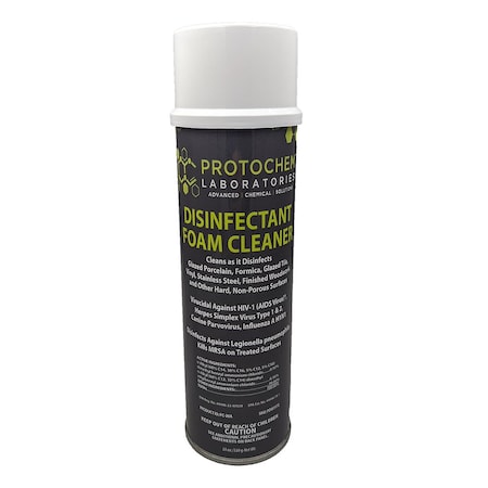 Protochem Laboratories Medical-Grade Disinfectant Foam Cleaner and Deodorizer, 18.25 oz., EA1 PC-20A-1